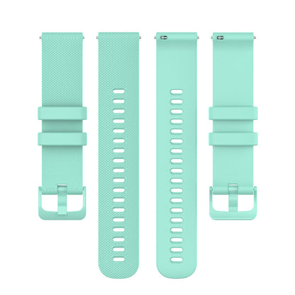 22mm Universal Grid Texture Silicone Watchband Replace Strap for Huawei Watch 3 / 3 Pro / Samsung Amazfit Watch Etc