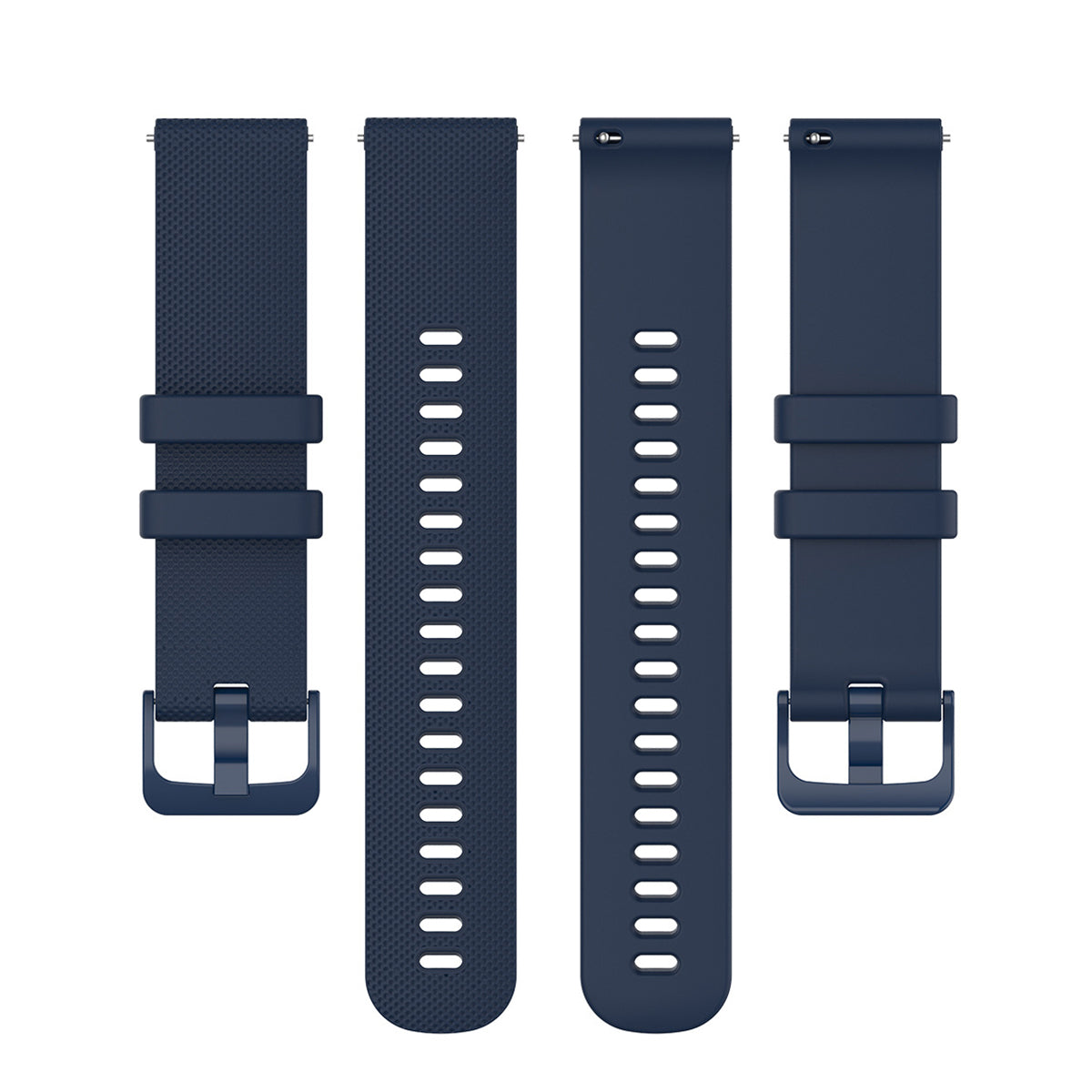 22mm Universal Grid Texture Silicone Watchband Replace Strap for Huawei Watch 3 / 3 Pro / Samsung Amazfit Watch Etc