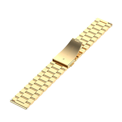 3 Beads Stainless Steel Replacement Smart Watch Strap Watchband 22mm for Huawei Watch 3/Watch 3 Pro