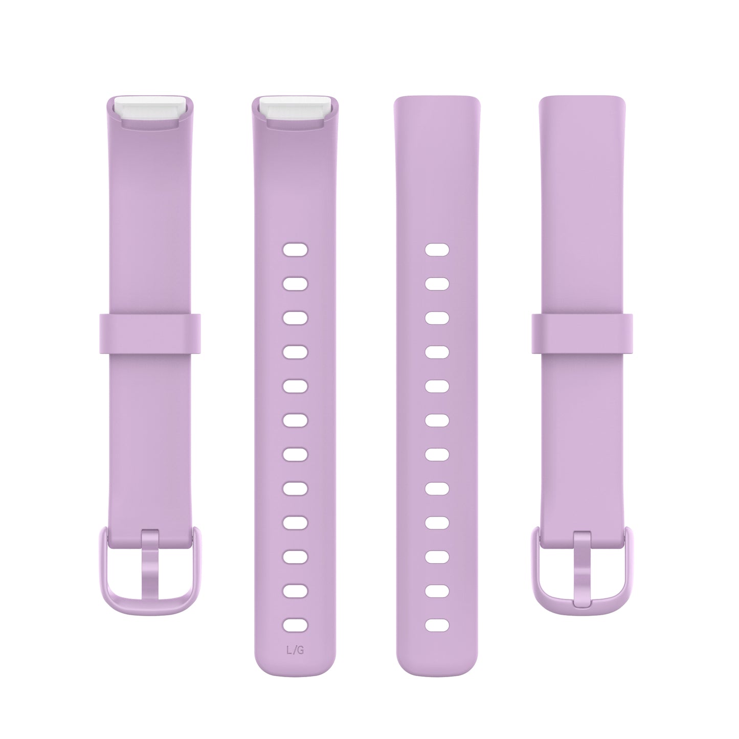 Replacement Silicone Adjustable Watch Band Wrist Strap for Fitbit Luxe, Size: L