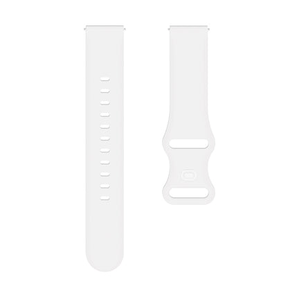 Silicone Watchband Adjustable Wrist Strap 20mm for Samsung Huawei Amazfit Smart Watch