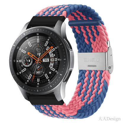 Easy Adjustable Stretchable Braided Nylon Watch Band Replacement Watch Strap 22mm for Samsung Gear S3 Classic/Gear S3 Frontier/Gear S4