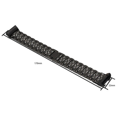 Rhinestone Stainless Steel Chain Watch Strap Replacement for Fitbit Charge 3/4