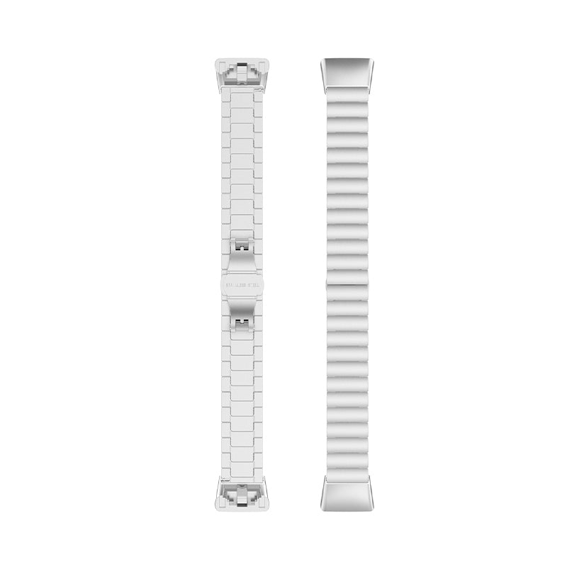 One Bead Stainless Steel Watch Band Replacement Wrist Strap for Huawei Band 6/Honor Band 6