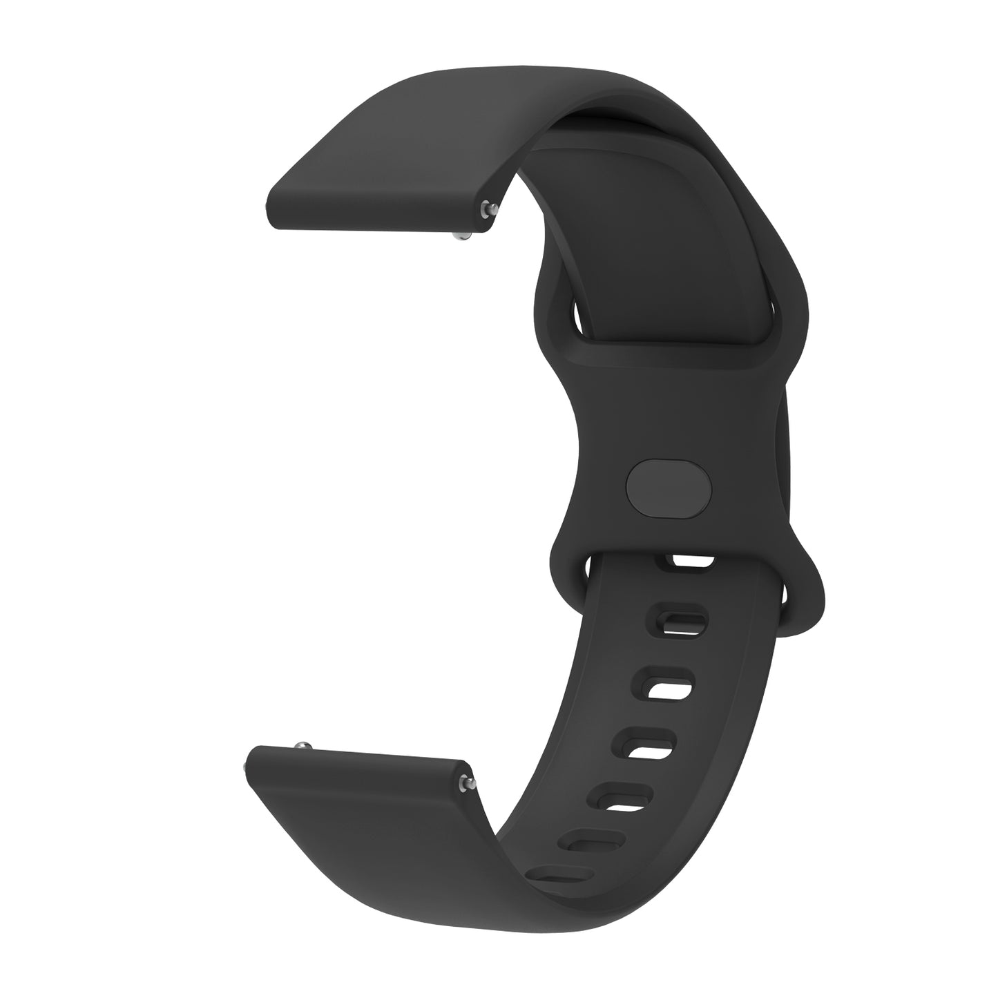 22mm Adjustable Universal Silicone Watchband Strap Replacement Wrist Strap for Xiaomi Haylou RT LS05s/RS3 LS04