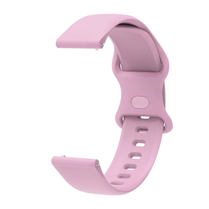 22mm Adjustable Universal Silicone Watchband Strap Replacement Wrist Strap for Xiaomi Haylou RT LS05s/RS3 LS04