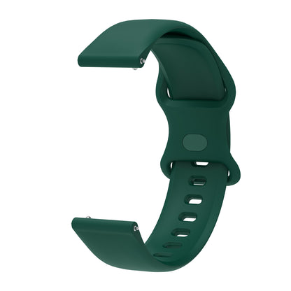 22mm Adjustable Universal Silicone Watchband Strap Replacement Wrist Strap for Xiaomi Haylou RT LS05s/RS3 LS04