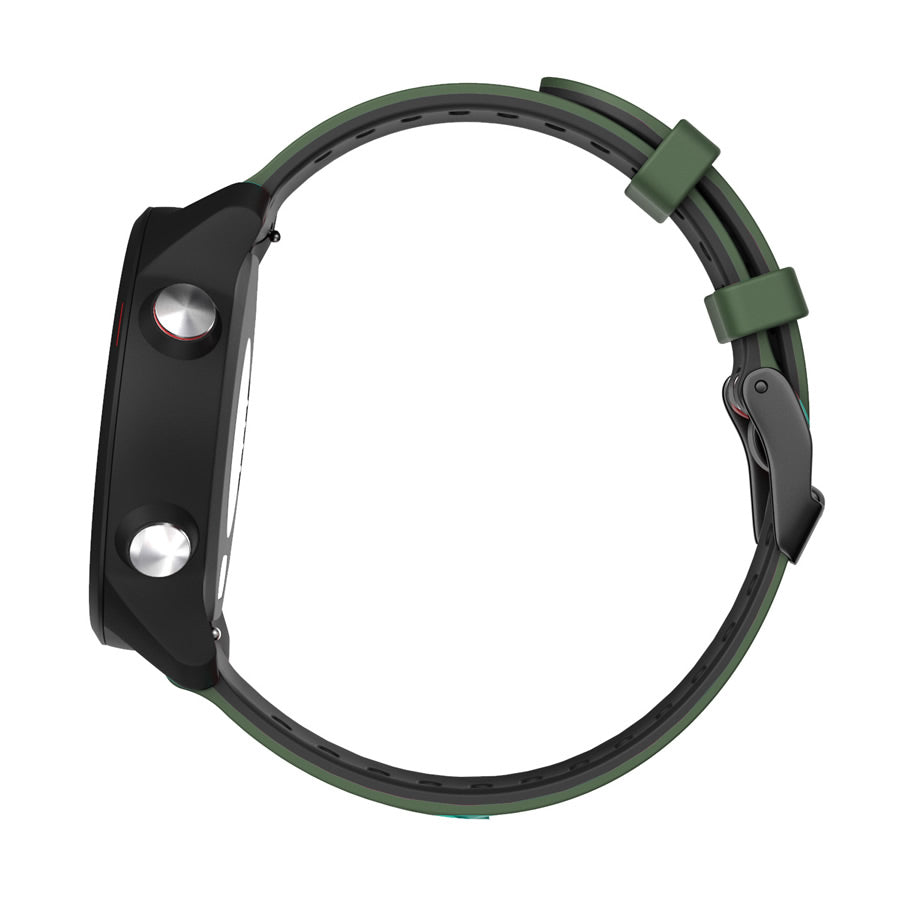 22mm Bi-Color Silicone Watchband Strap Replacement Wrist Strap for Xiaomi Haylou RT LS05s/RS3 LS04