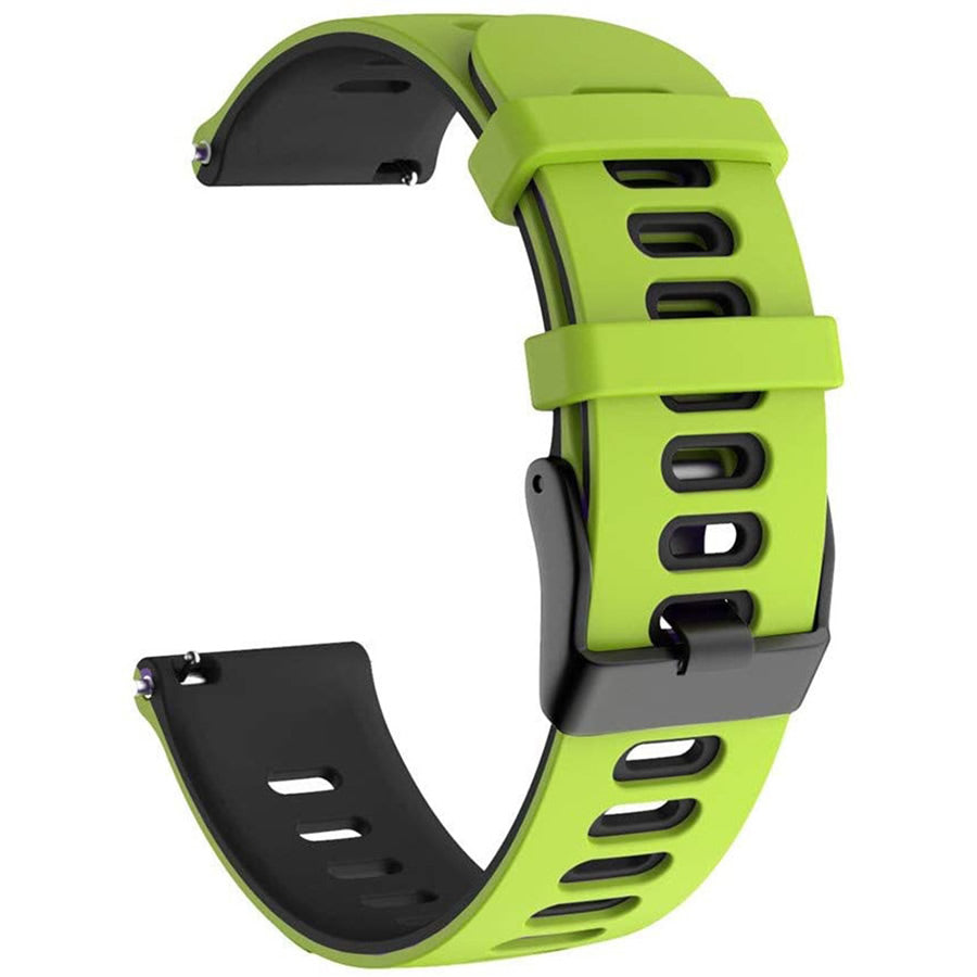 22mm Bi-Color Silicone Watchband Strap Replacement Wrist Strap for Xiaomi Haylou RT LS05s/RS3 LS04