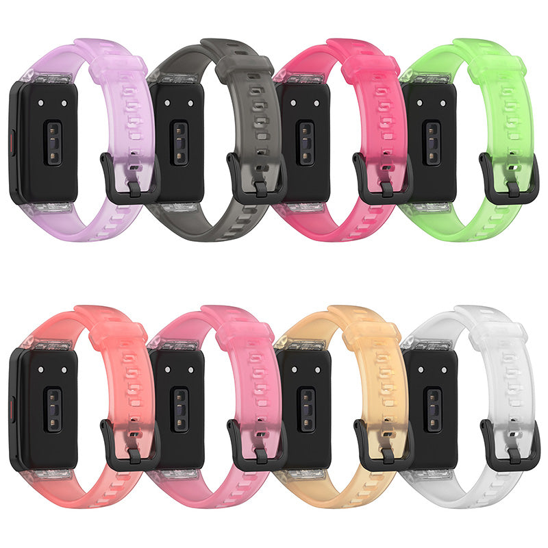 Transparent Waterproof TPU Replacement Strap Watch Bands for Huawei Band 6 / Honor Band 6