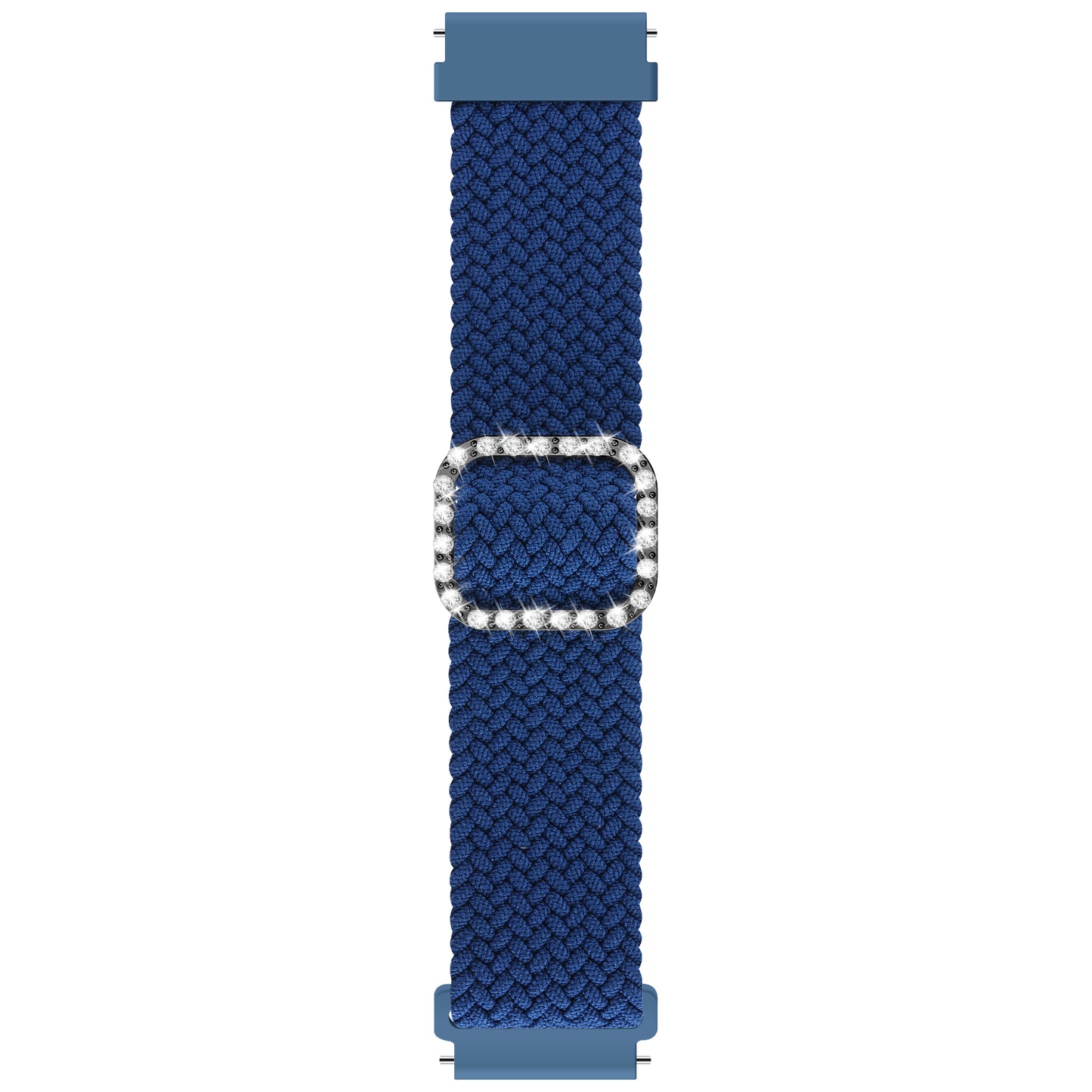 22mm Nylon Braided Adjustable Watchband Rhinestone Buckle Watch Strap for Samsung Gear S3 Classic/S3 Frontier/Galaxy Watch 46mm