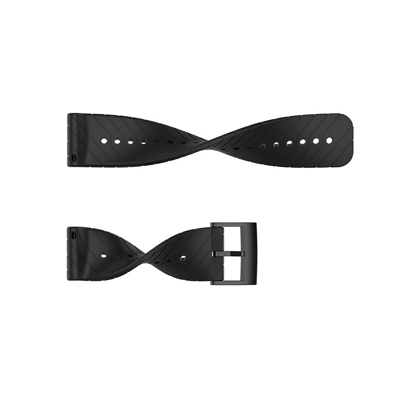 24mm Twill Texture Silicone Replacement Adjustable Smartwatch Strap Sport Band for Suunto 9 / 9 Baro / D5 / 9 Copper