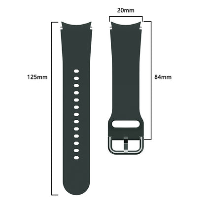 Soft Silicone Watch Strap Replacement Sport Band for Samsung Galaxy Watch 5 / Watch 5 Pro / Watch4 40mm / Watch4 44mm / Watch4 Classic 42mm / Watch4 Classic 46mm