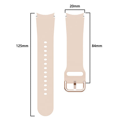 Soft Silicone Watch Strap Replacement Sport Band for Samsung Galaxy Watch 5 / Watch 5 Pro / Watch4 40mm / Watch4 44mm / Watch4 Classic 42mm / Watch4 Classic 46mm