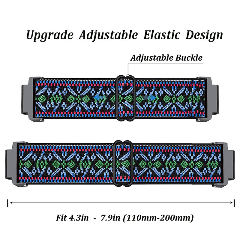 Adjustable Elastic Nylon Smart Watch Replacement Strap Watchband with Screwdrivers for Garmin Forerunner 735xt/220/230/235/620/630