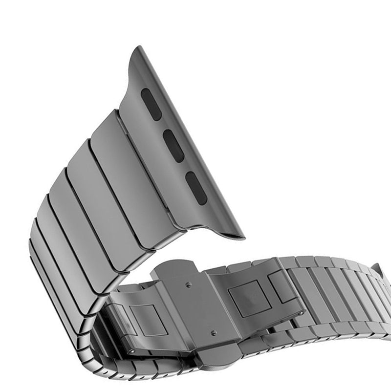 Stainless Steel Watch Band Metal Strap Replacement with Butterfly Buckle for Apple Watch Series 7 41mm / Apple Watch Series 6 SE / SE(2022) 5 4 40mm / Series 3 2 1 38mm