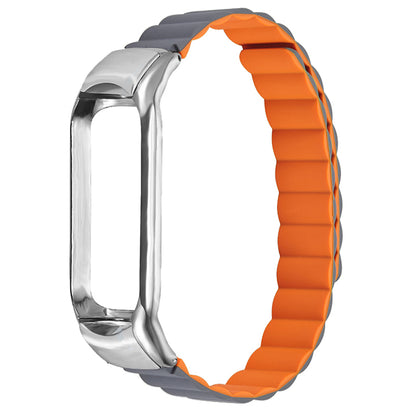 Adjustable Light Silicone Magnetic Suction Watch Strap Replacement Wristband for Xiaomi Mi Band 3/4