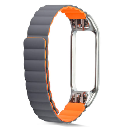 Adjustable Light Silicone Magnetic Suction Watch Strap Replacement Wristband for Xiaomi Mi Band 3/4