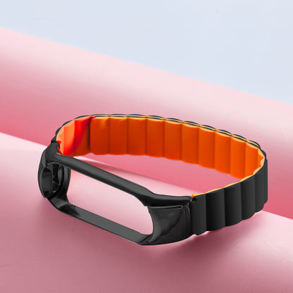 Silicone Magnetic Suction Watch Strap Replacement Wristband for Xiaomi Mi Band 5/6/7