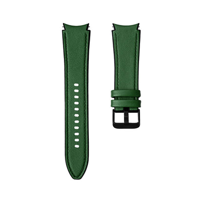 20mm Adjustable Leather Watch Band Strap for Samsung Galaxy Watch4 44mm 40mm / Galaxy Watch4 Classic 46mm 42mm