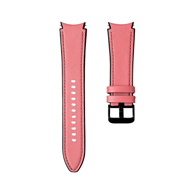 20mm Adjustable Leather Watch Band Strap for Samsung Galaxy Watch4 44mm 40mm / Galaxy Watch4 Classic 46mm 42mm