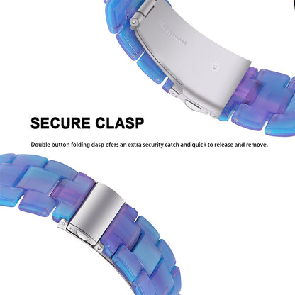 Resin Watch Band Stainless Steel Buckle Strap Bracelet for Samsung Galaxy Watch4 Classic 42mm / 46mm