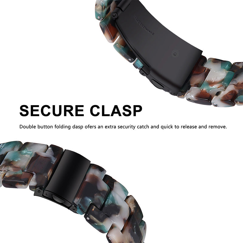 Resin Watch Band Stainless Steel Buckle Strap Bracelet for Samsung Galaxy Watch4 Classic 42mm / 46mm