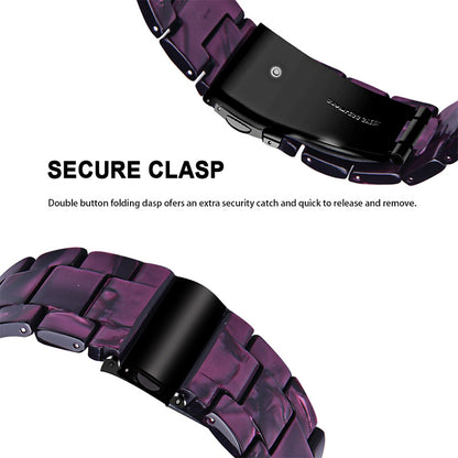 Resin Watch Band Stainless Steel Buckle Strap Bracelet for Samsung Galaxy Watch4 Classic 42mm / 46mm