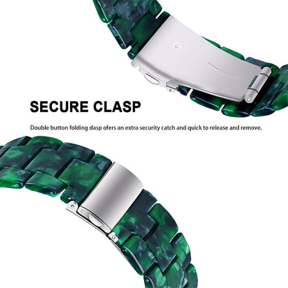 Resin Watch Band Stainless Steel Buckle Strap Bracelet for Samsung Galaxy Watch4 Classic 42mm / 46mm