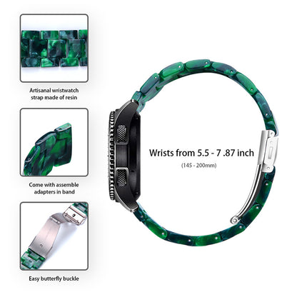 Resin Watch Band Stainless Steel Buckle Strap Bracelet for Samsung Galaxy Watch4 Classic 42mm / 46mm