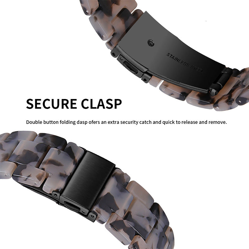 Resin Watch Band Stainless Steel Buckle Strap Bracelet for Samsung Galaxy Watch4 Classic 42mm / 46mm