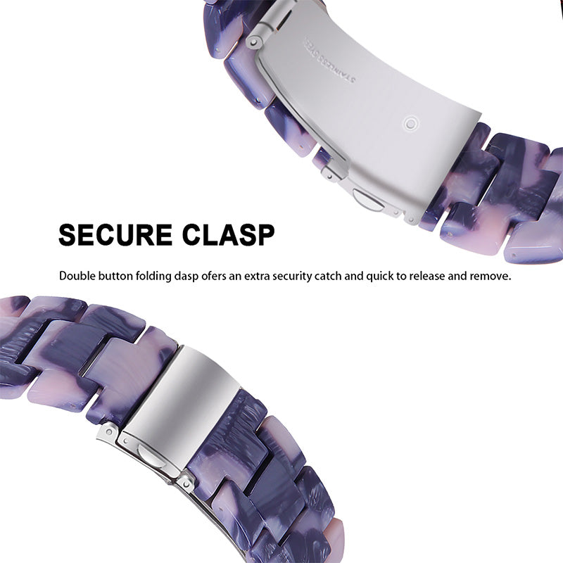 Resin Watch Band Stainless Steel Buckle Strap Bracelet for Samsung Galaxy Watch4 Classic 42mm / 46mm