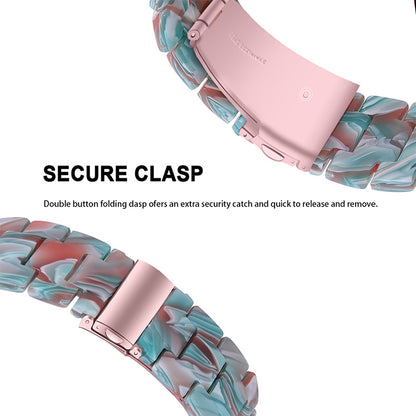 Resin Watch Band Stainless Steel Buckle Strap Bracelet for Samsung Galaxy Watch4 Classic 42mm / 46mm