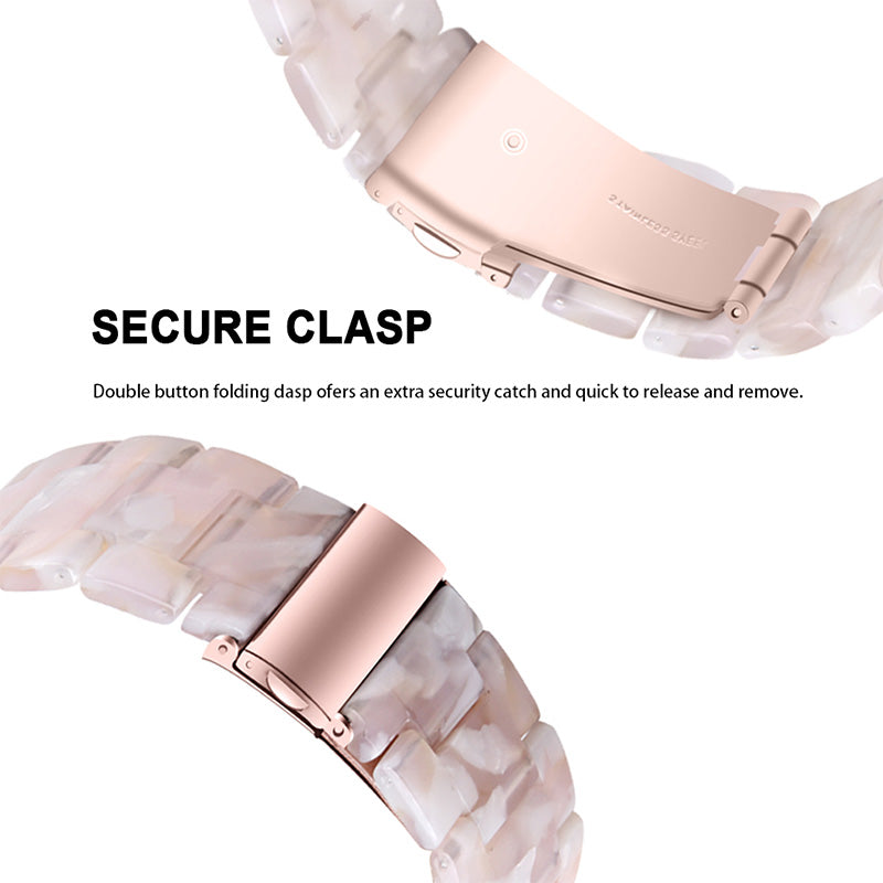 Resin Watch Band Stainless Steel Buckle Strap Bracelet for Samsung Galaxy Watch4 Classic 42mm / 46mm