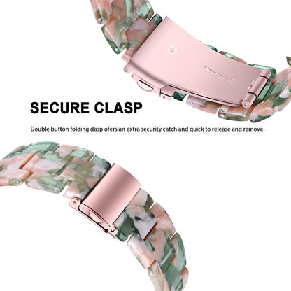 Resin Watch Band Stainless Steel Buckle Strap Bracelet for Samsung Galaxy Watch4 Classic 42mm / 46mm