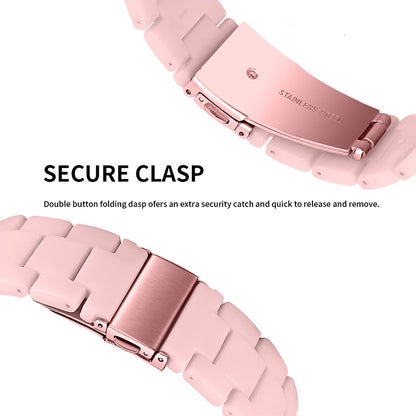 Resin Watch Band Stainless Steel Buckle Strap Bracelet for Samsung Galaxy Watch4 Classic 42mm / 46mm