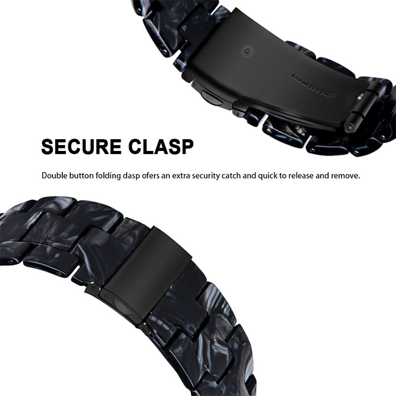 Resin Watch Band Stainless Steel Buckle Strap Bracelet for Samsung Galaxy Watch4 Classic 42mm / 46mm