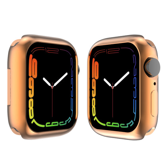 Dustproof Electroplating TPU Protective Watch Frame Case for Apple Watch Series 7 45mm / Series 8 45mm