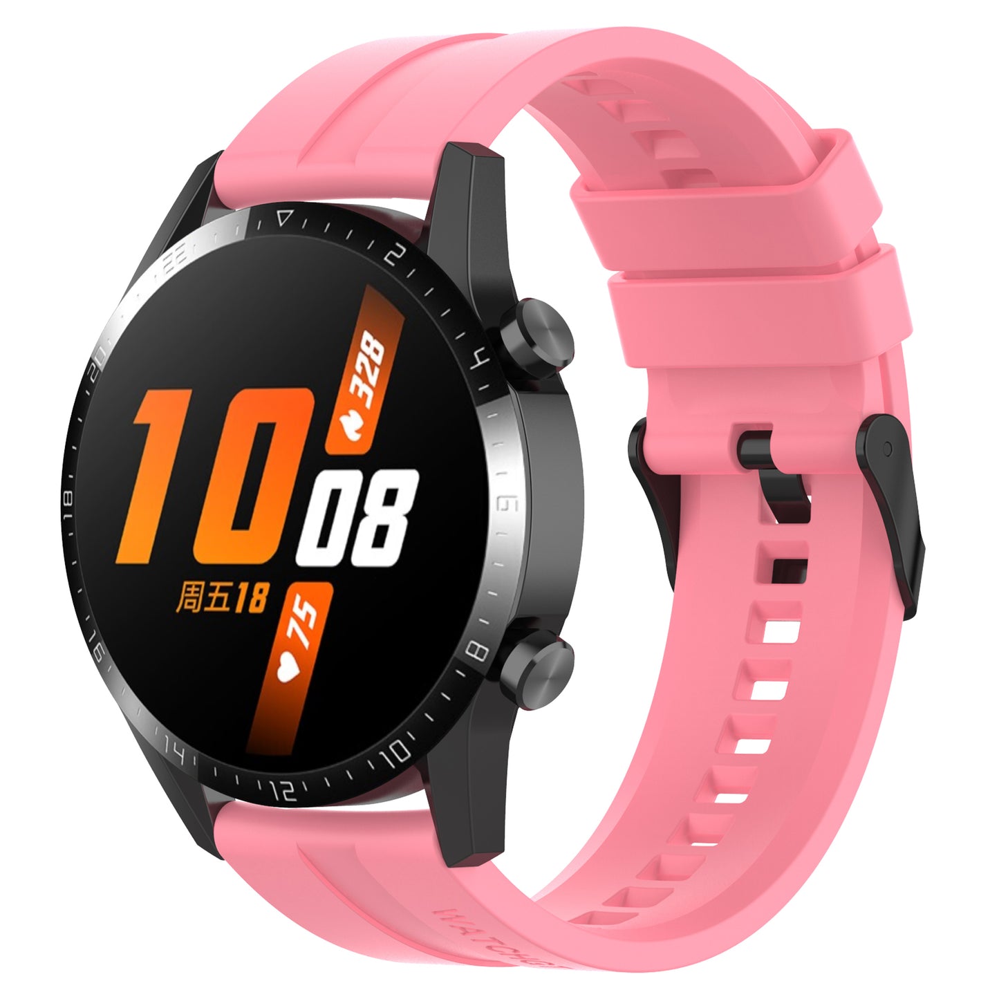 22mm Silicone Watch Strap Wristband with Steel Pin Buckle for Huawei Watch GT3/GT Runner