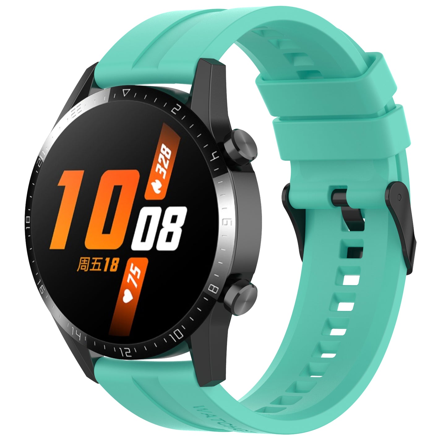 22mm Silicone Watch Strap Wristband with Steel Pin Buckle for Huawei Watch GT3/GT Runner