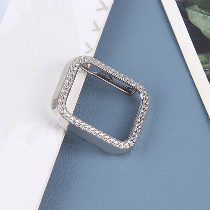 Hard PC Rhinestone Watch Case Frame Edge Cover for Apple Watch Series 6 / 5 / 4 / SE / SE (2022) 40mm