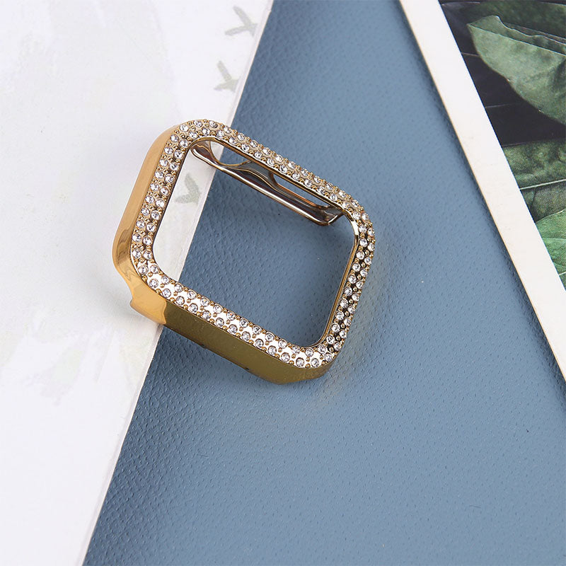 Hard PC Rhinestone Watch Case Frame Edge Cover for Apple Watch Series 6 / 5 / 4 / SE / SE (2022) 40mm