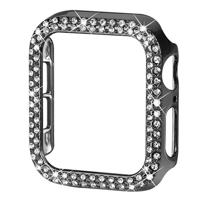 Hard PC Rhinestone Watch Case Frame Edge Cover for Apple Watch Series 6 / 5 / 4 / SE / SE (2022) 40mm