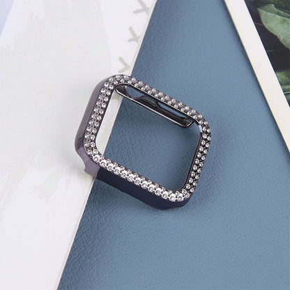 Hard PC Rhinestone Watch Case Frame Edge Cover for Apple Watch Series 6 / 5 / 4 / SE / SE (2022) 40mm