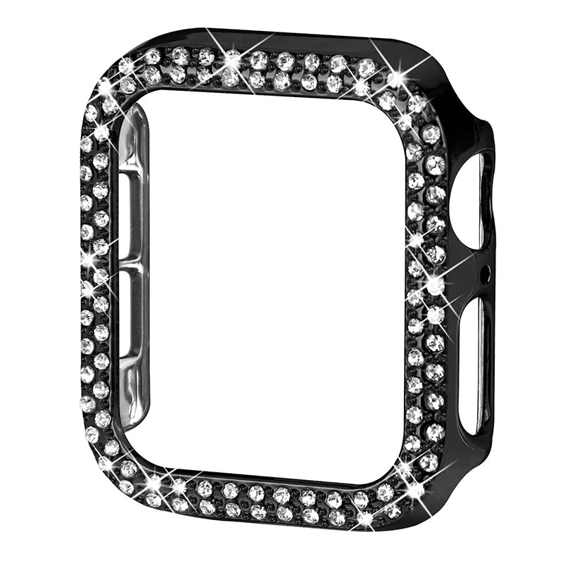 Hard PC Rhinestone Watch Case Frame Edge Cover for Apple Watch Series 6 / 5 / 4 / SE / SE (2022) 40mm