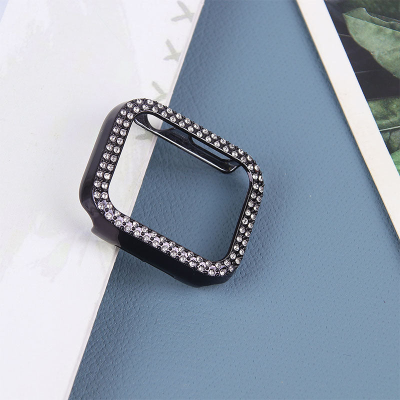 Hard PC Rhinestone Watch Case Frame Edge Cover for Apple Watch Series 6 / 5 / 4 / SE / SE (2022) 40mm