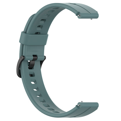 Waterproof Soft Solid Color Silicone Watch Strap Wristband with Buckle for Huawei Watch Fit Mini