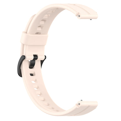 Waterproof Soft Solid Color Silicone Watch Strap Wristband with Buckle for Huawei Watch Fit Mini