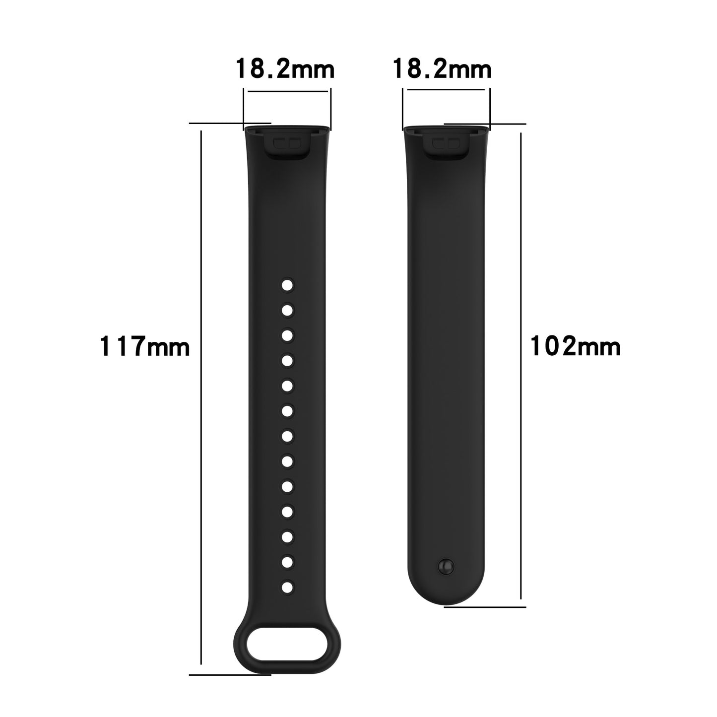 Silicone Waterproof Soft Watch Strap Wristband with Buckle for Xiaomi Redmi Smart Band Pro