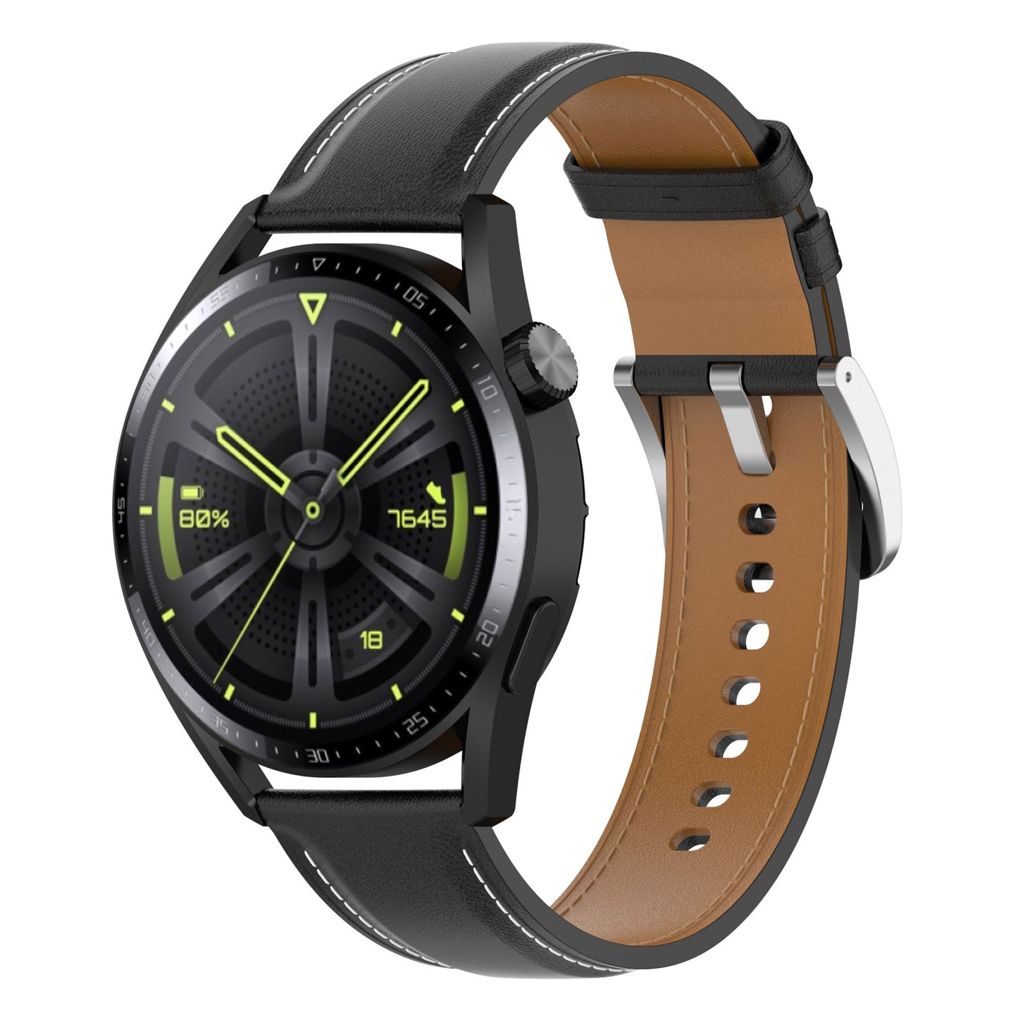 For Samsung Galaxy Watch3 45mm/Huawei Watch GT 3/Honor Watch GS3/Garmin/Xiaomi Mi Watch S1 22mm Genuine Leather Strap Watch Band